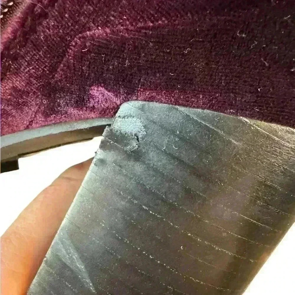 Report Signature Purple Velvet Lace Up Boots. - Picture 4 of 10